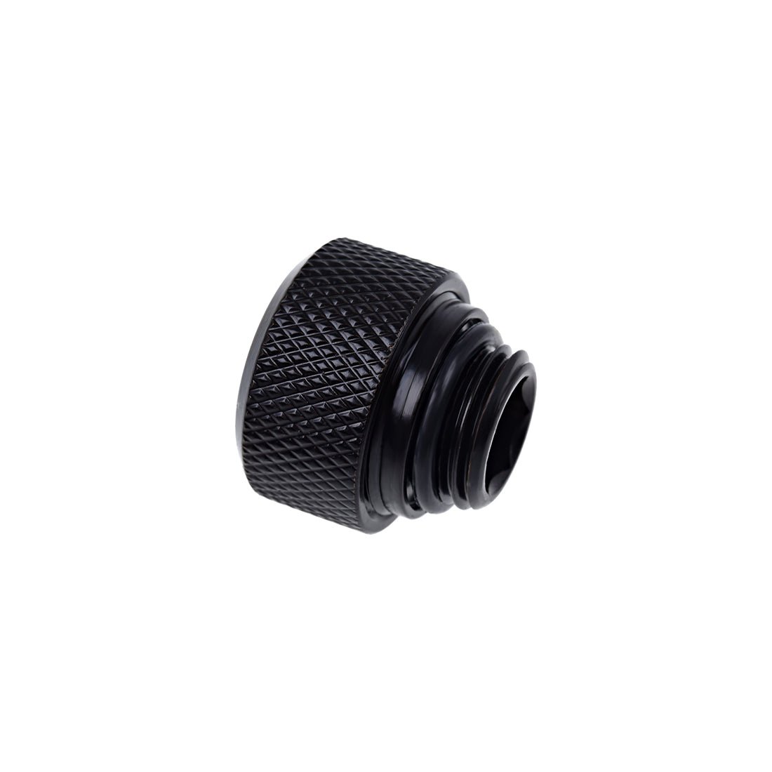 Alphacool Eiszapfen 13mm HardTube compression fitting G1/4 - knurled - Deep Black - Store 974 | ستور ٩٧٤
