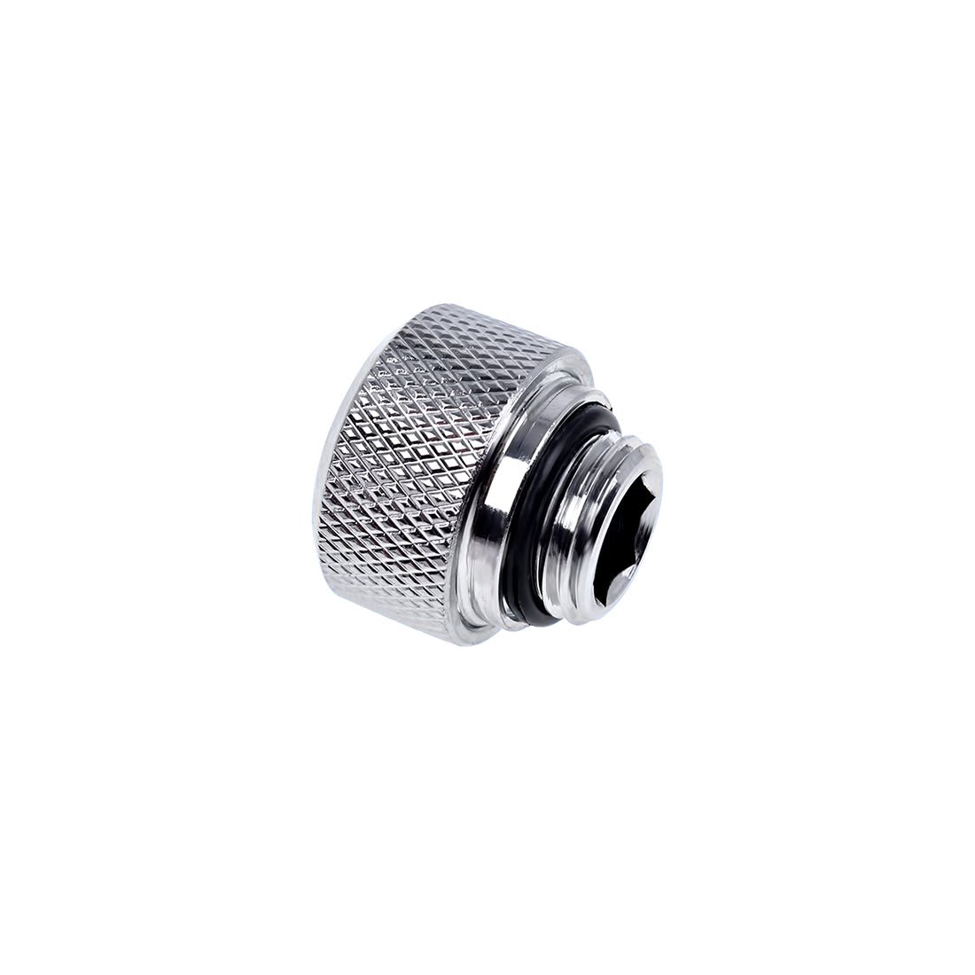 Alphacool Eiszapfen 13mm HardTube compression fitting G1/4 - knurled - Chrome - أنبوب تبريد Alphacool Eiszapfen 13mm HardTube compression fitting G1/4 - knurled - Chrome - أنبوب تبريد