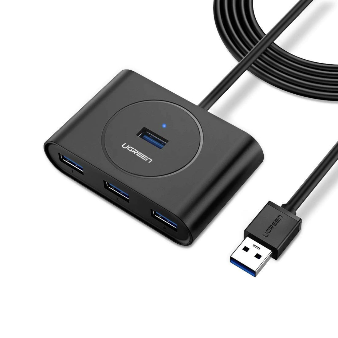 Ugreen USB 3.0 4 Ports Hub 50CM - Black - Store 974 | ستور ٩٧٤