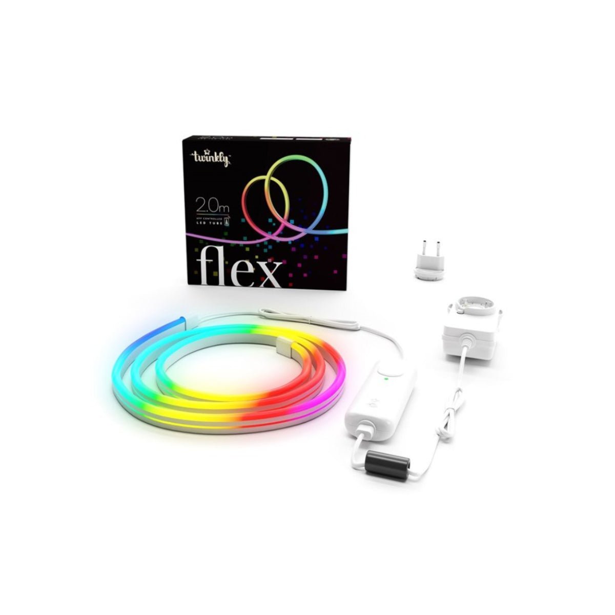 Twinkly App-controlled Flexible Gen II 2m LED Tube - White - إضاءة Twinkly App-controlled Flexible Gen II 2m LED Tube - White - إضاءة
