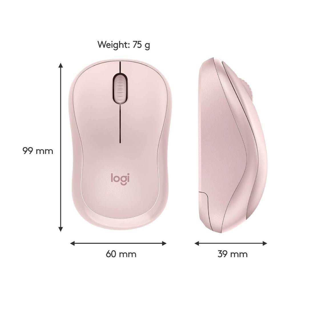 Logitech M220 Wireless Mouse - Rose - Store 974 | ستور ٩٧٤