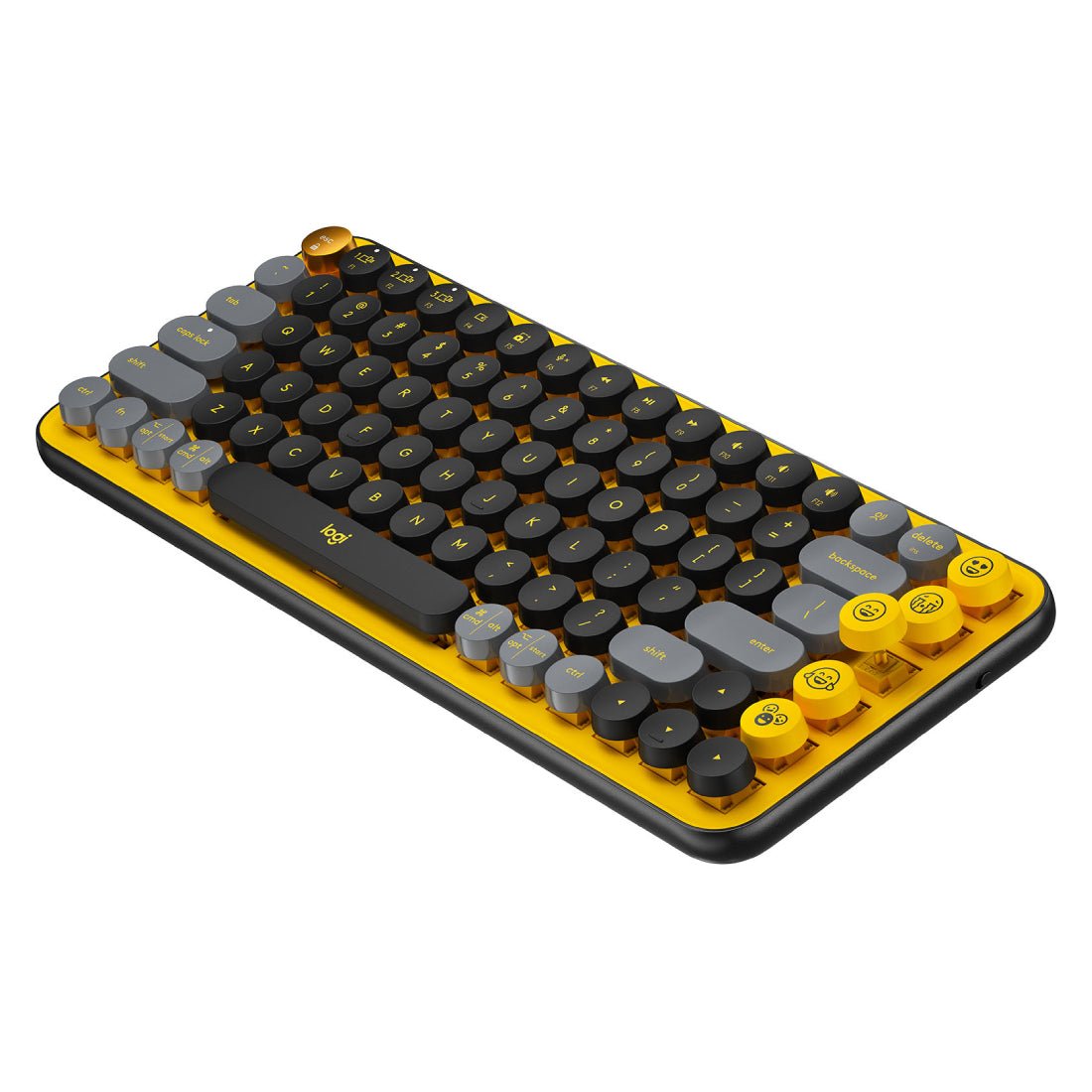 Logitech POP Keys Wireless Mechanical Keyboard - Blast Yellow - Store 974 | ستور ٩٧٤