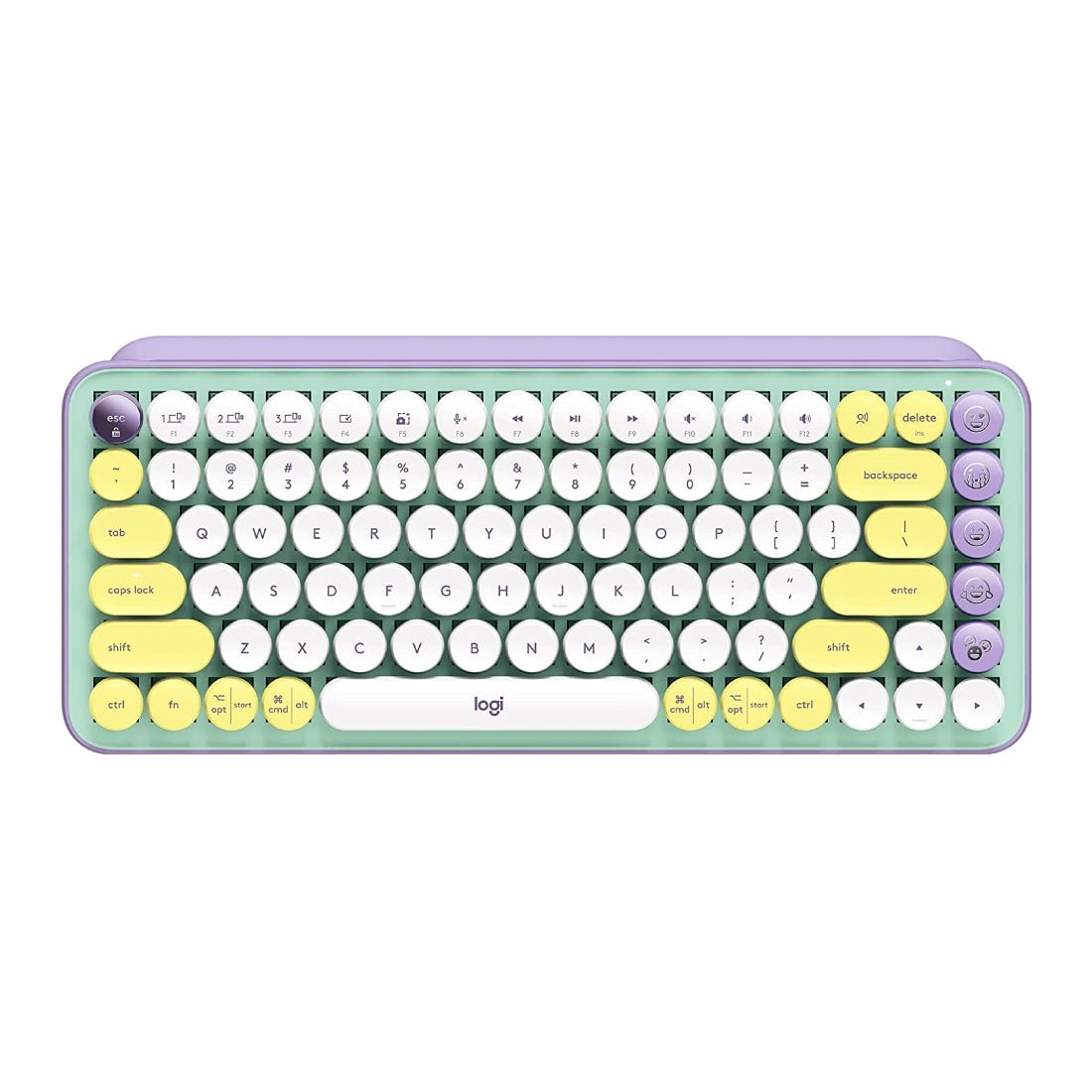 Logitech POP Keys Wireless Mechanical Keyboard - Daydream Mint - Store 974 | ستور ٩٧٤