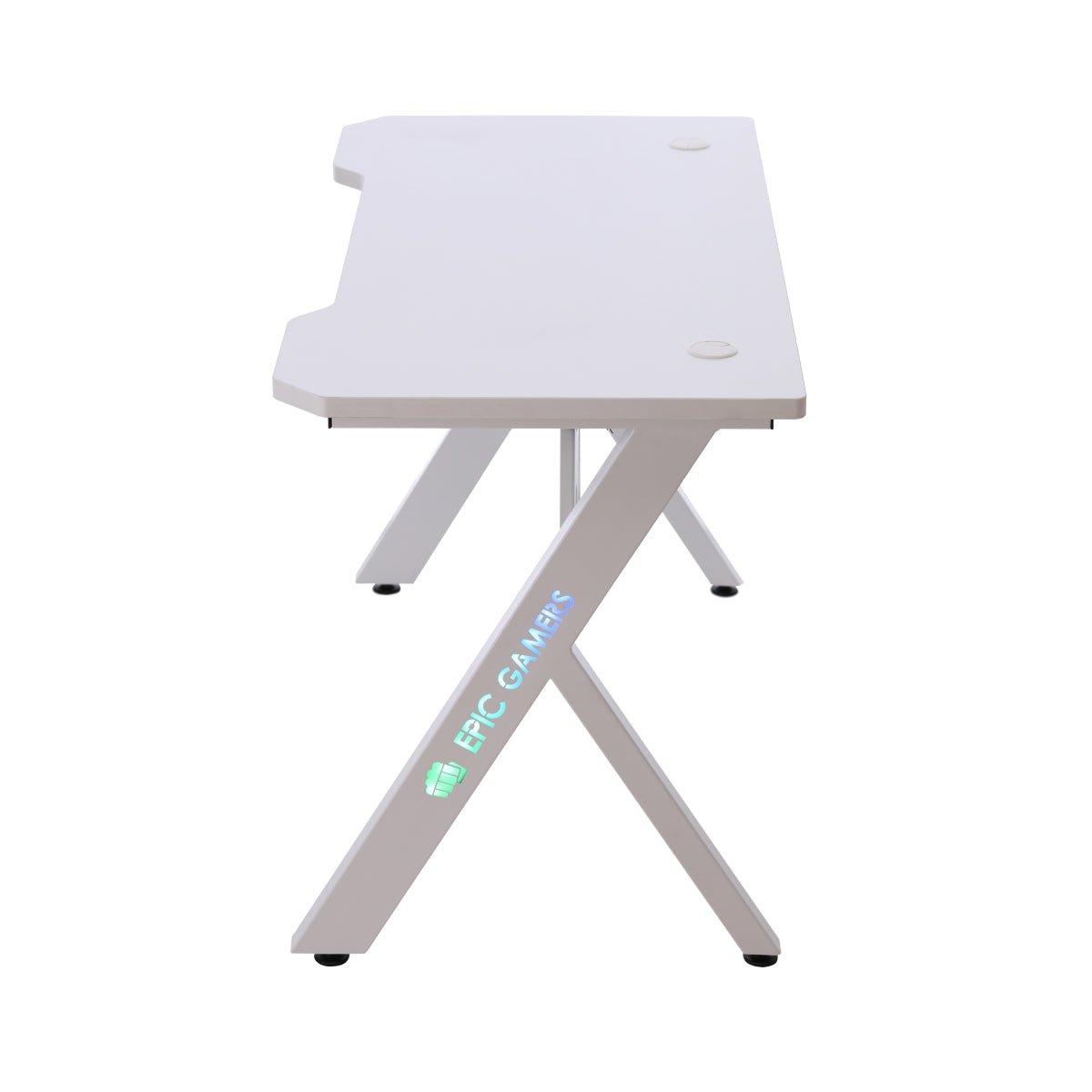 Epic Gamers Gaming Desk V2 - White - طاولة Epic Gamers Gaming Desk V2 - White - طاولة