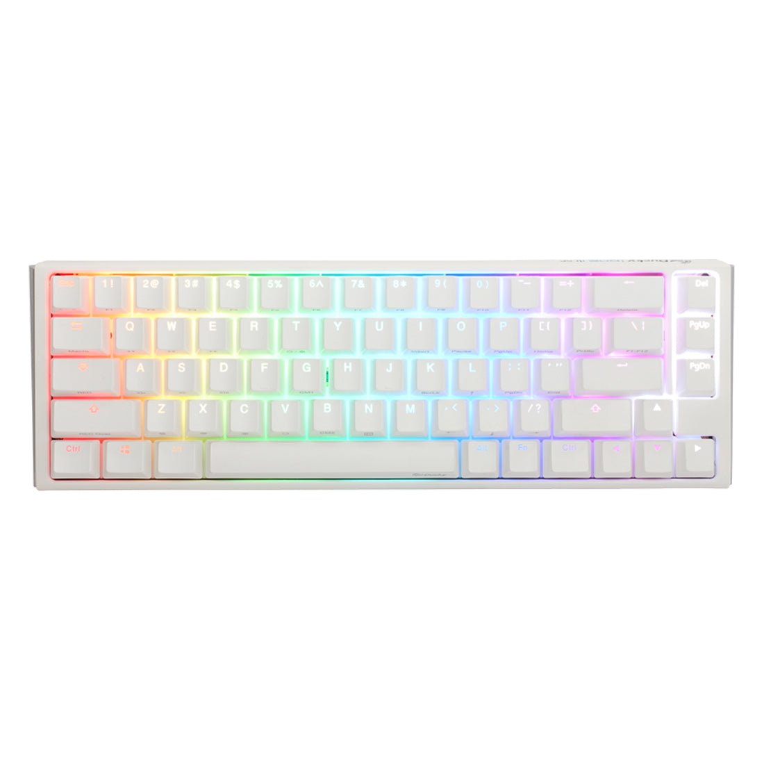 Ducky One 3 SF Classic Pure White Mechanical Keyboard - Cherry Silent Red - Store 974 | ستور ٩٧٤