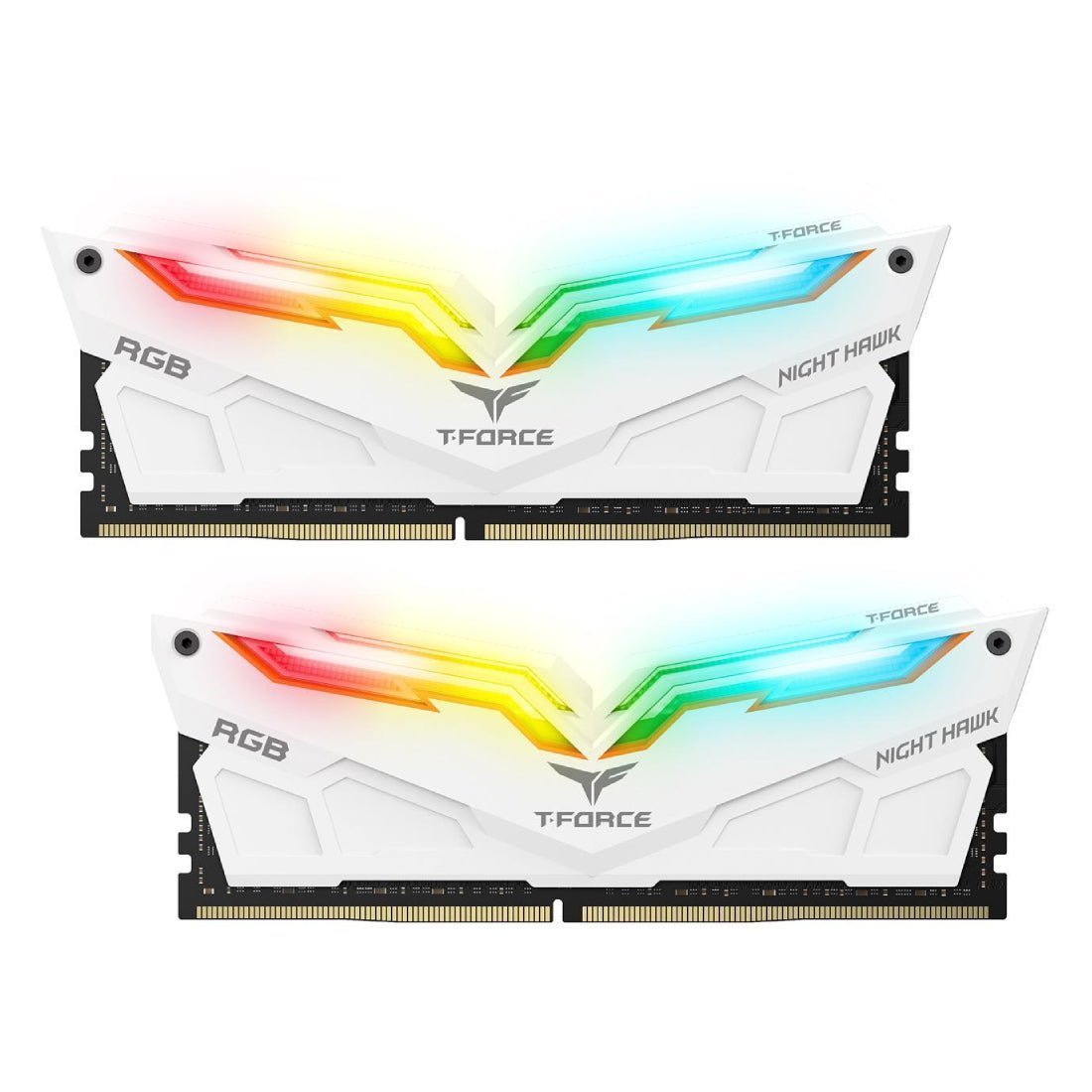 Team Group Night Hawk RGB GEN 2.0 16GB (2 x 8GB) DDR4 3200MHz - White - Store 974 | ستور ٩٧٤