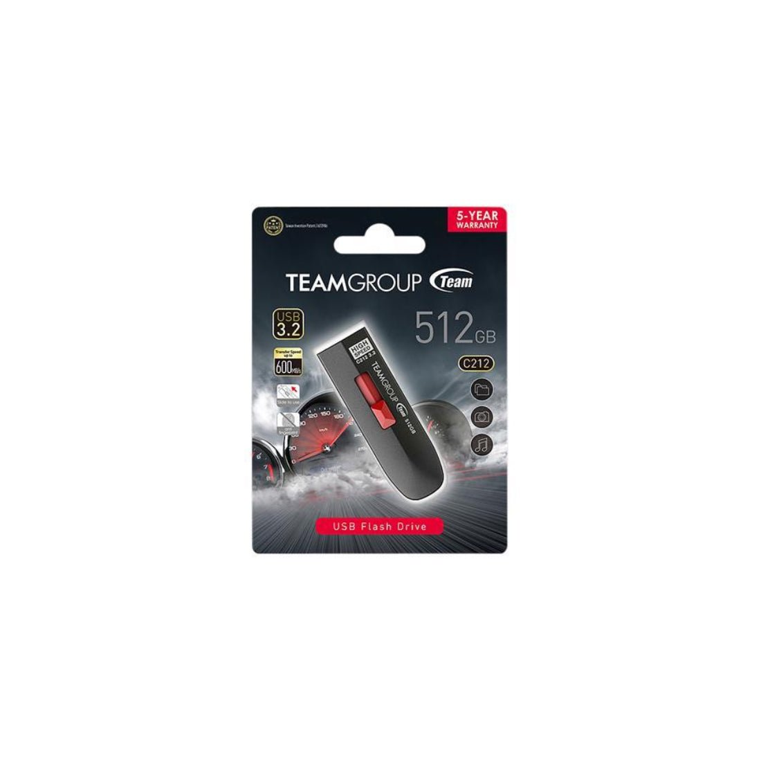 Team Group C212 512GB Extreme Speed USB 3.2 Gen2 Flash Drive - Store 974 | ستور ٩٧٤