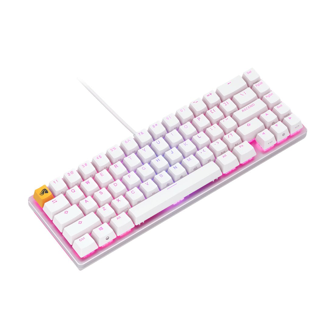 Glorious GMMK2 RGB Mechanical 65% Pre-built Keyboard - White - Store 974 | ستور ٩٧٤