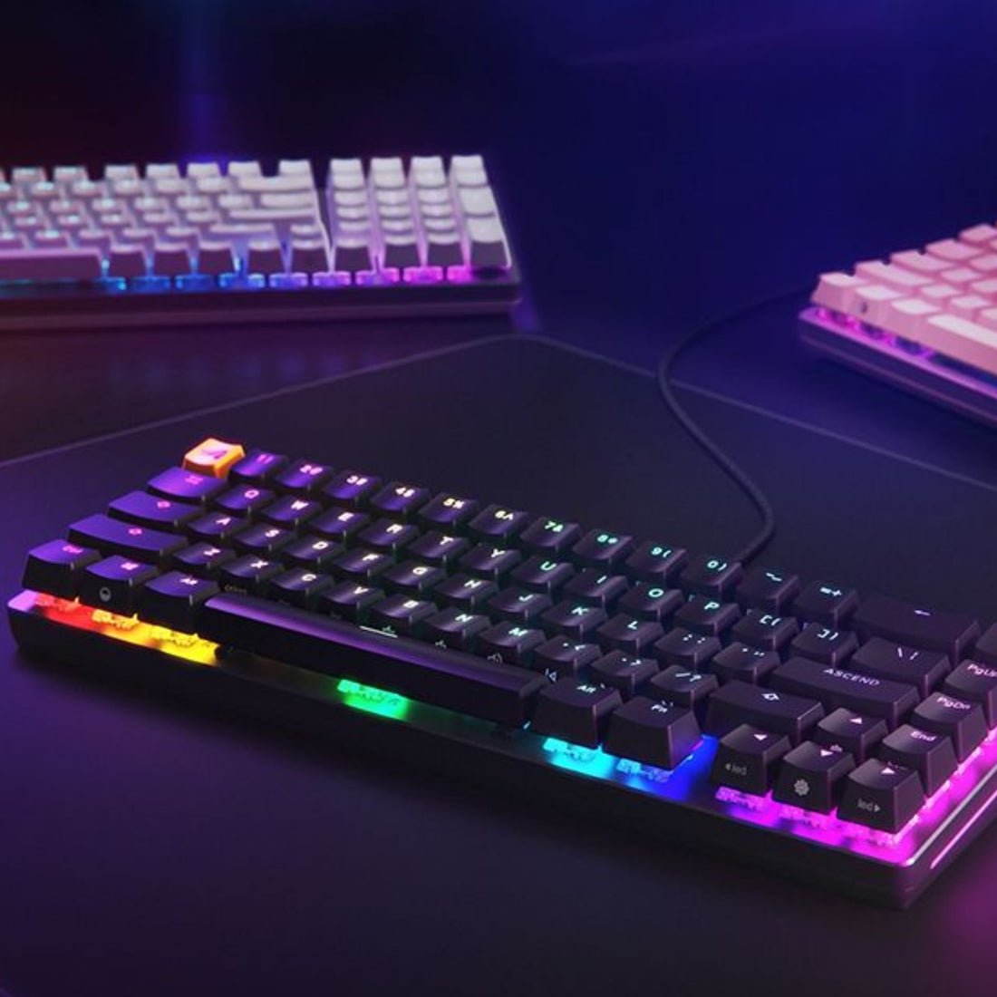 Glorious GMMK2 RGB Mechanical 65% Pre-built Keyboard - Black - Store 974 | ستور ٩٧٤