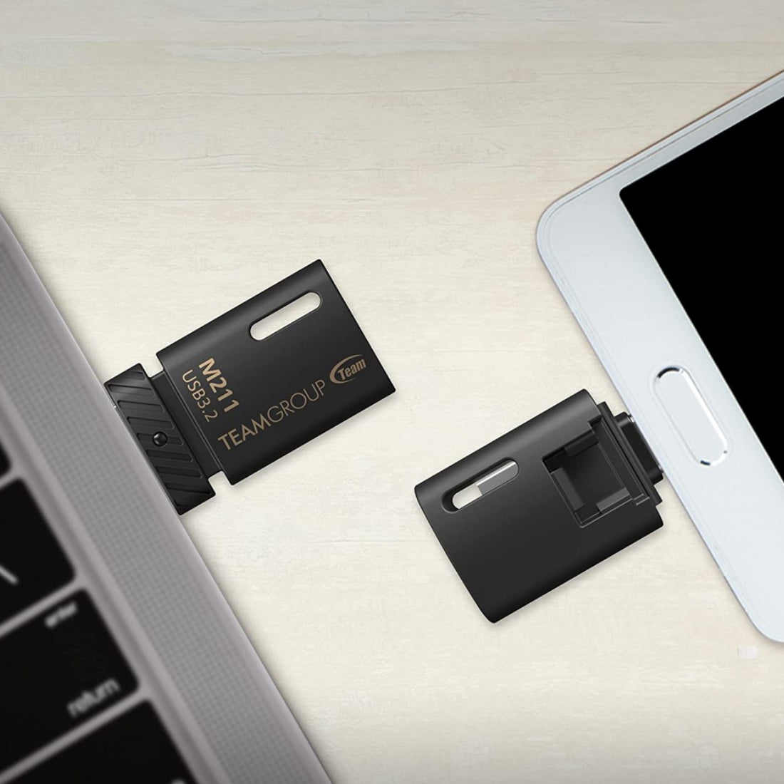 Team Group M211 64GB USB Flash Drive - مساحة تخزين Team Group M211 64GB USB Flash Drive - مساحة تخزين