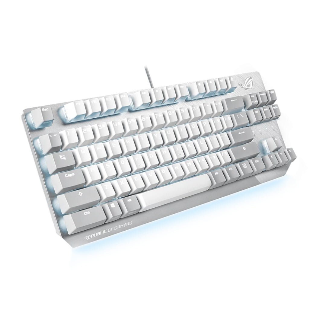 Asus X806 Rog Strix Scope NX TKL Moonlight Wired Mechanical RGB Keyboard - White/Grey - Store 974 | ستور ٩٧٤