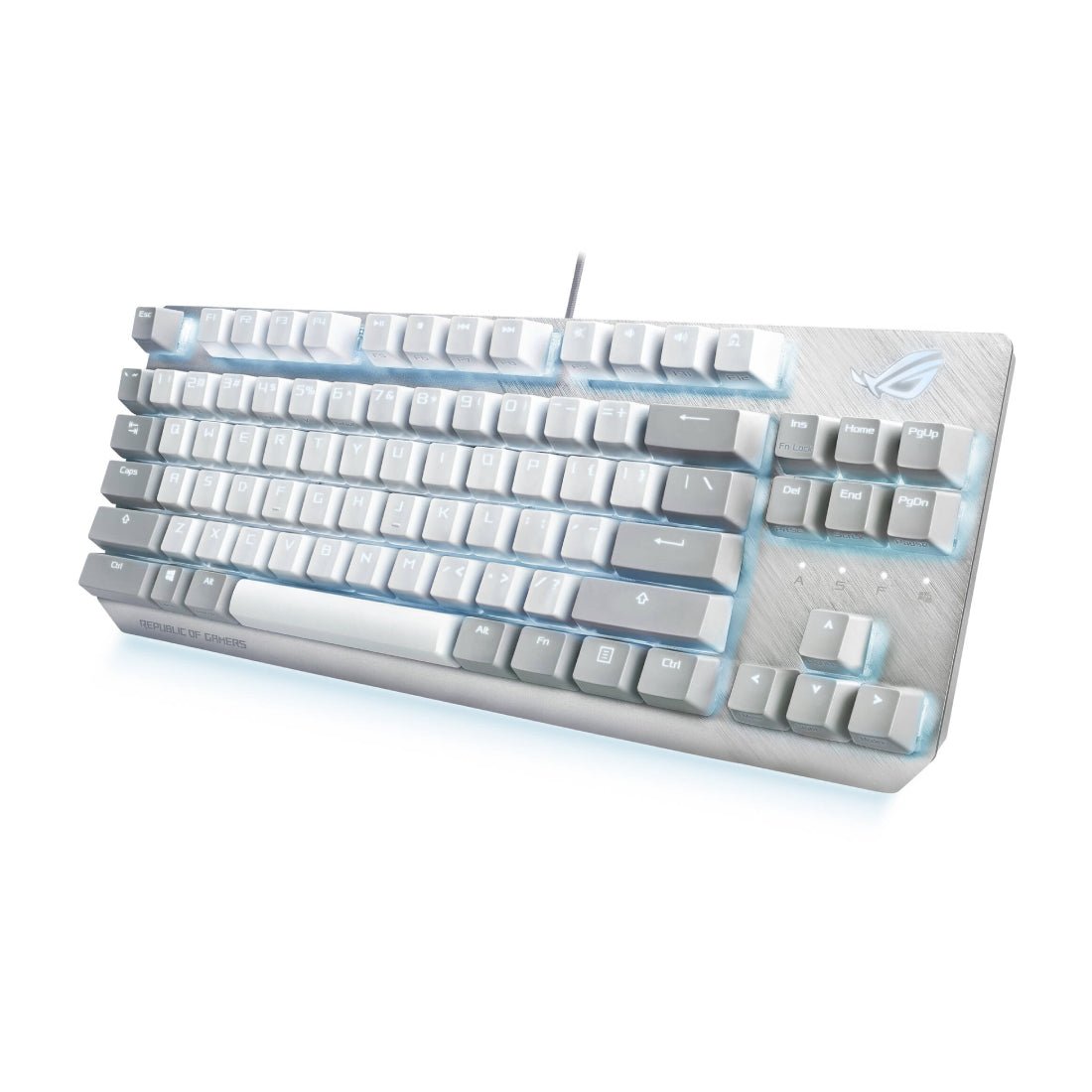 Asus X806 Rog Strix Scope NX TKL Moonlight Wired Mechanical RGB Keyboard - White/Grey - Store 974 | ستور ٩٧٤