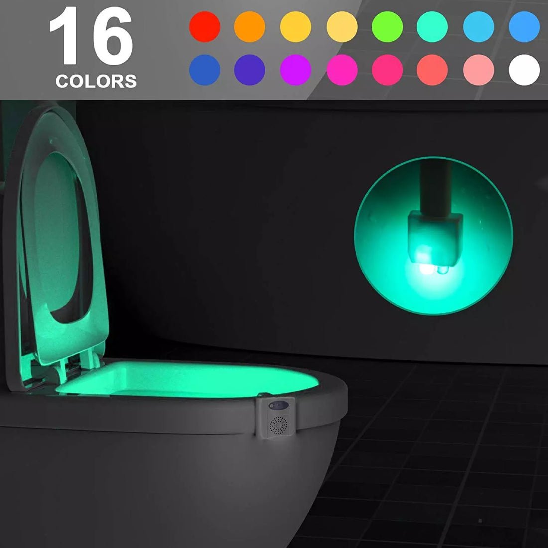 The Original Lightbowl Led Toilet Night Light - 16 Colors Changeable Lamp - Store 974 | ستور ٩٧٤