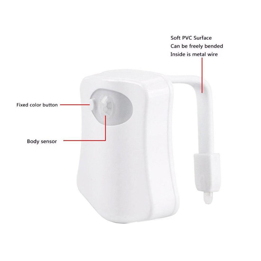 The Original Lightbowl Led Toilet Night Light - 16 Colors Changeable Lamp - Store 974 | ستور ٩٧٤