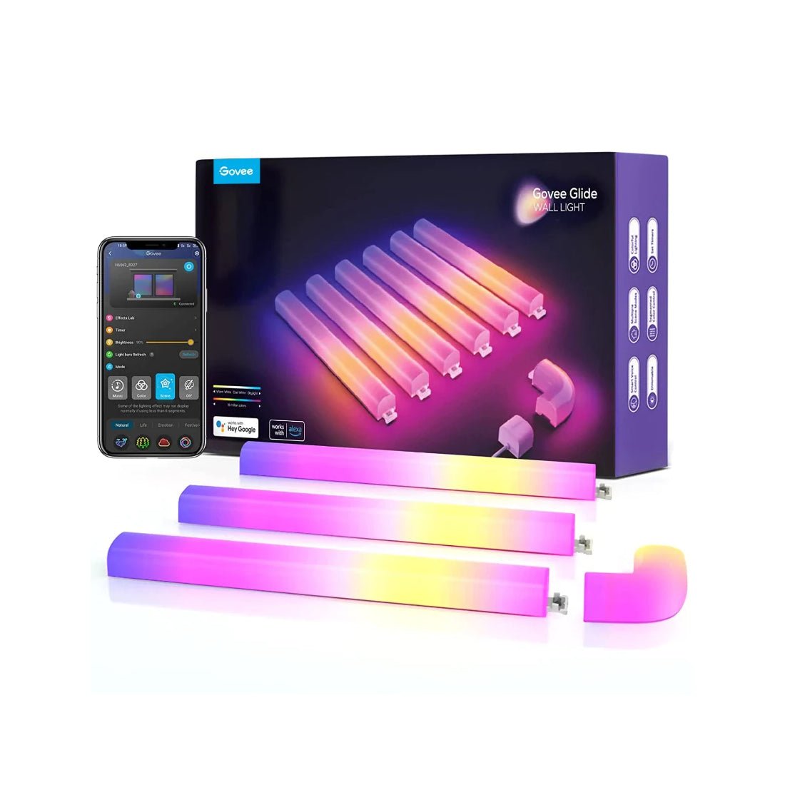 Govee Wall Light Glide 6+1 إصدار - إضaءة Govee Wall Light Glide 6+1 إصدار - إضaءة