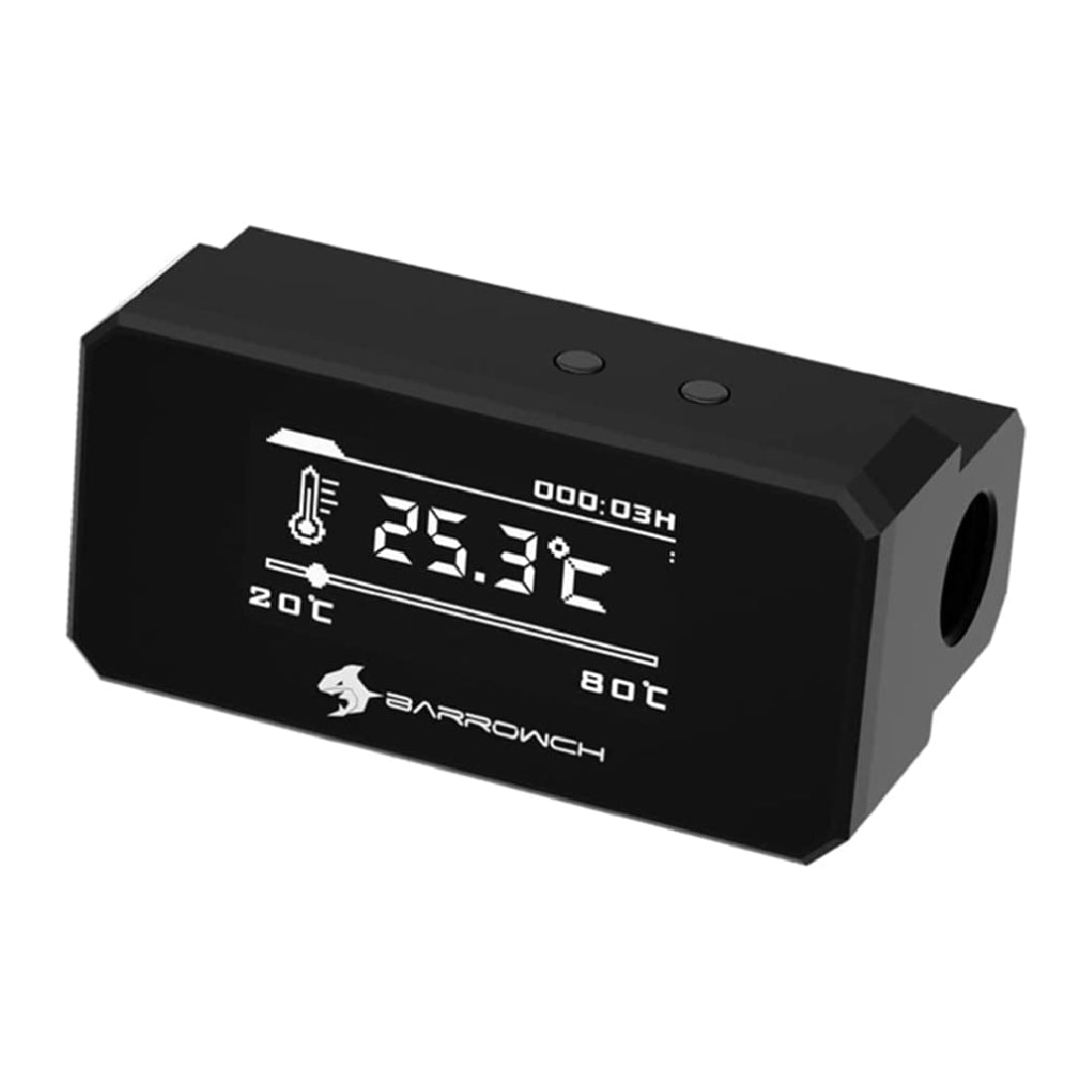 Barrowch Multimode OLED Display Protector With Alarm For Overheat and Intelligent Shutdown - Black - مستشعر حرارة Barrowch Multimode OLED Display Protector With Alarm For Overheat and Intelligent Shutdown - Black - مستشعر حرارة