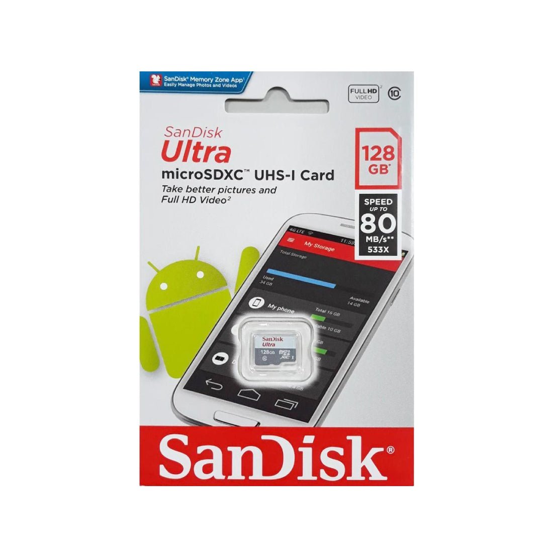 SanDisk Ultra 128GB Flash Memory Card - Store 974 | ستور ٩٧٤