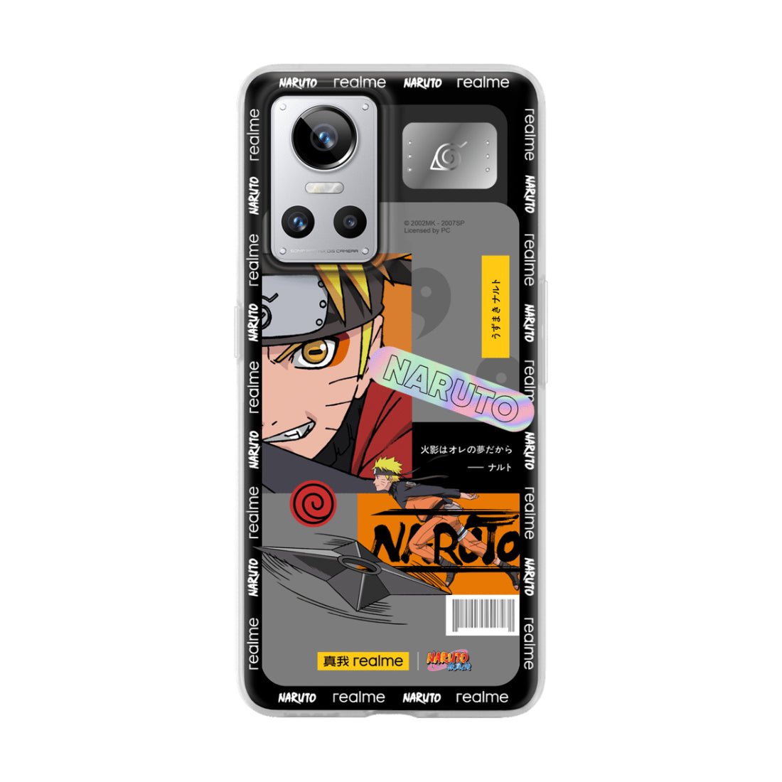 Official Protective Fashion Case For Realme GT Neo 3 Naruto Edition - Grey - Store 974 | ستور ٩٧٤