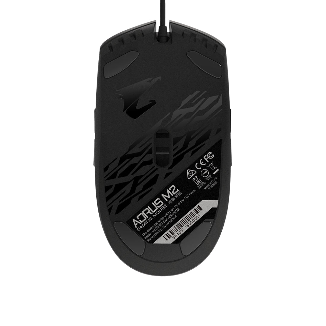 Gigabyte Aorus M2 Gired Gaming Mouse - Matte Black - فأrة Gigabyte Aorus M2 Gired Gaming Mouse - Matte Black - فأrة