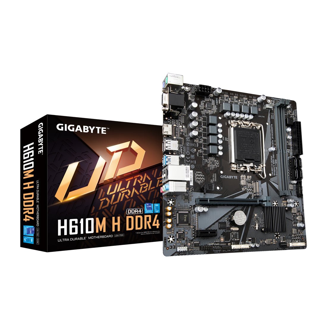 Gigabyte H610M H - DDR4 LGA 1700 Intel Motherboard - Store 974 | ستور ٩٧٤