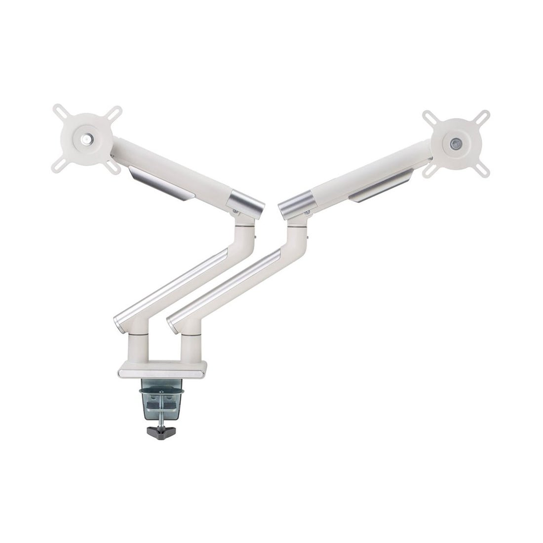 Twisted Minds Dual Monitors Premium Slim Aluminum Spring-Assisted Monitor Arms - White - Store 974 | ستور ٩٧٤