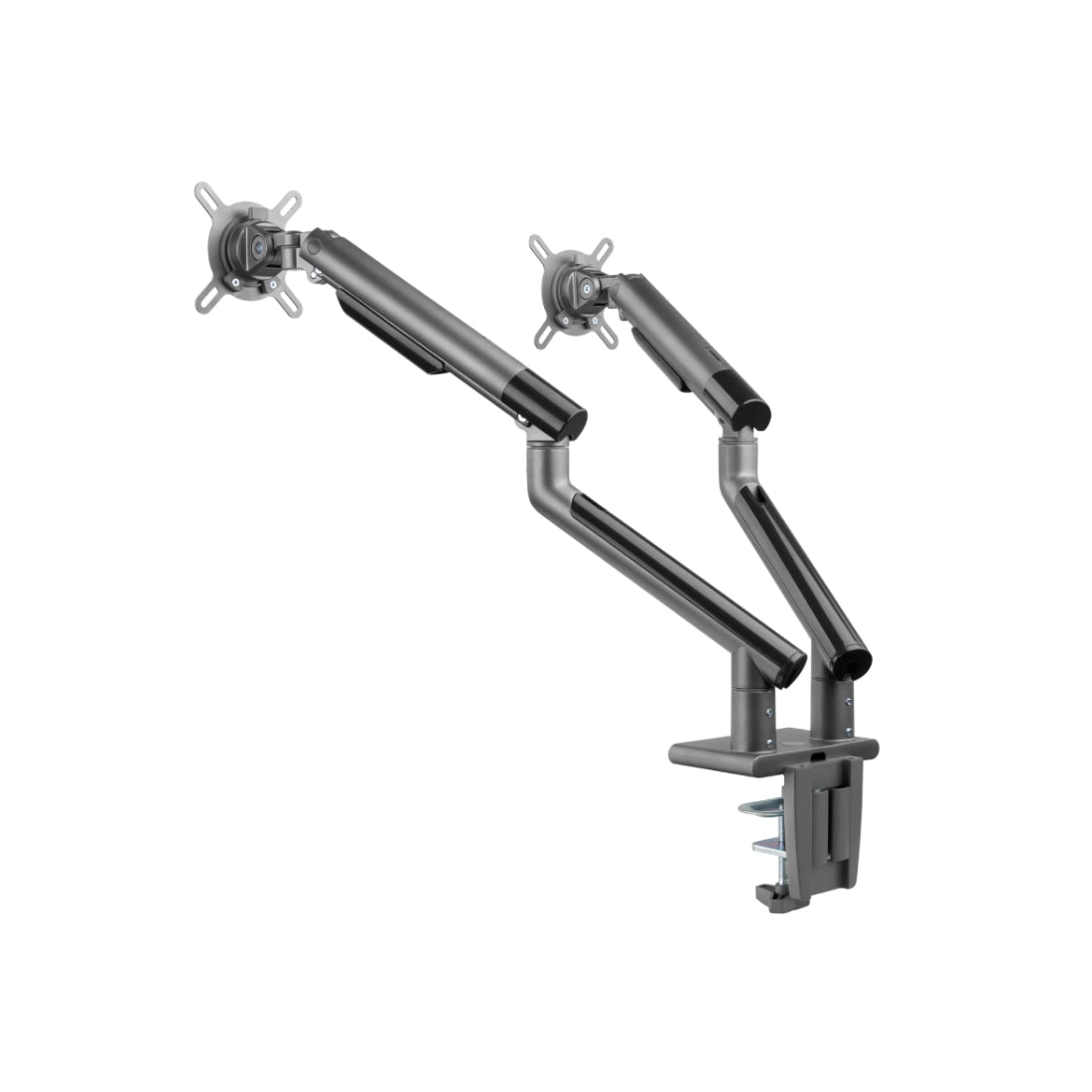 Twisted Minds Dual Monitors Premium Slim Aluminum Spring-Assisted Monitor Arms - Grey - Store 974 | ستور ٩٧٤
