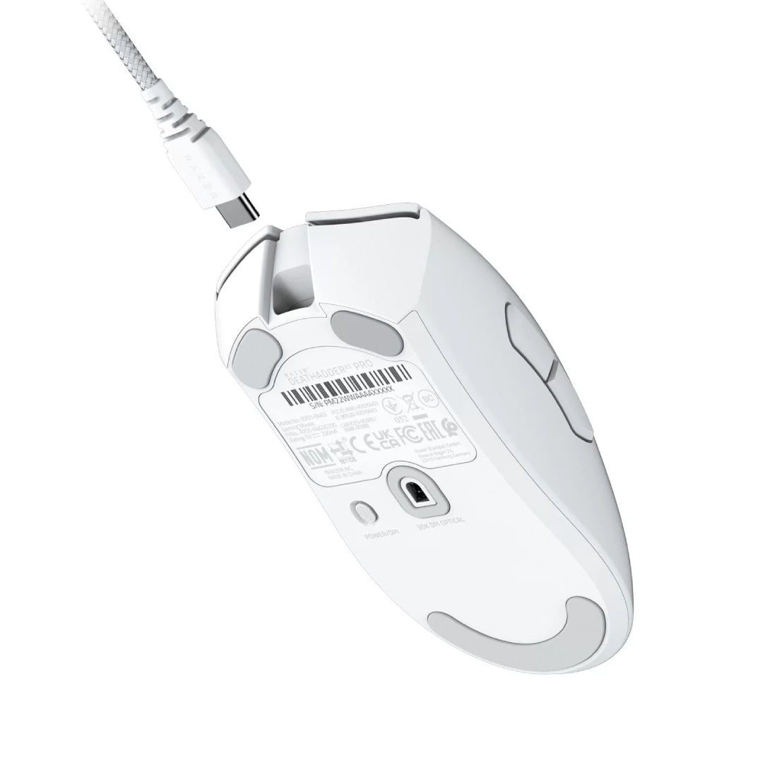 Razer DeathAdder V3 Pro Wireless Gaming Mouse - White - Store 974 | ستور ٩٧٤