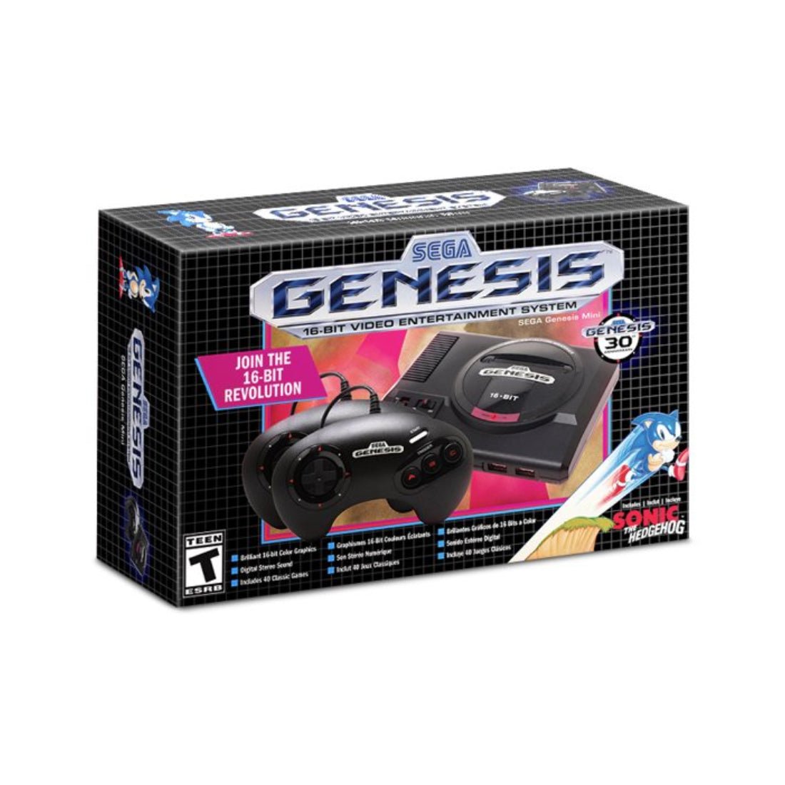 Sega Genesis Mini Console - Black - Store 974 | ستور ٩٧٤