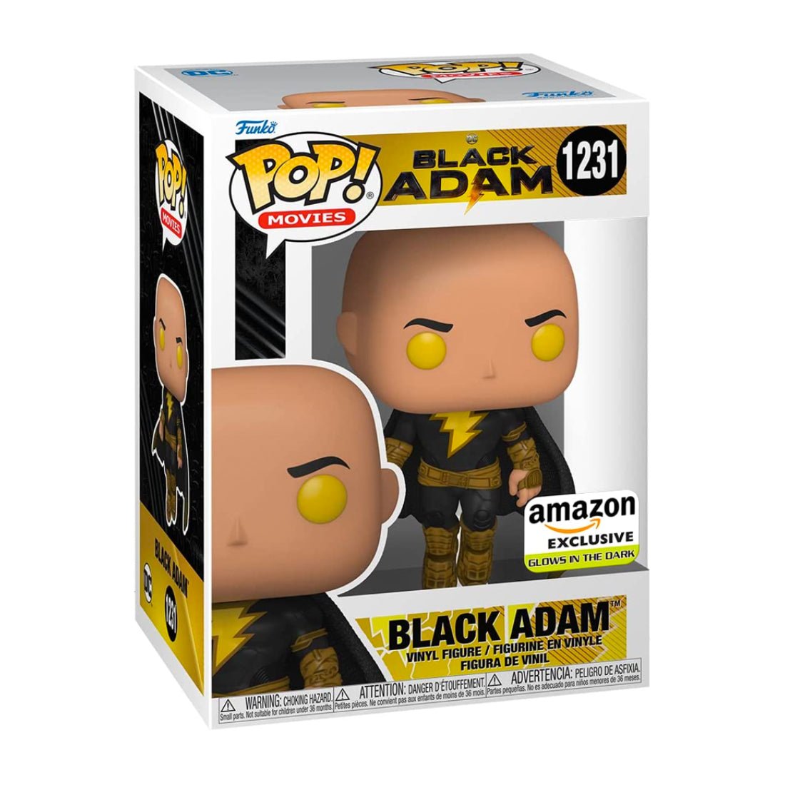 Funko Pop! Movies: DC Black Adam - Black Adam glow in the Dark #1231 (Exclusive) - دمية - Store 974 | ستور ٩٧٤