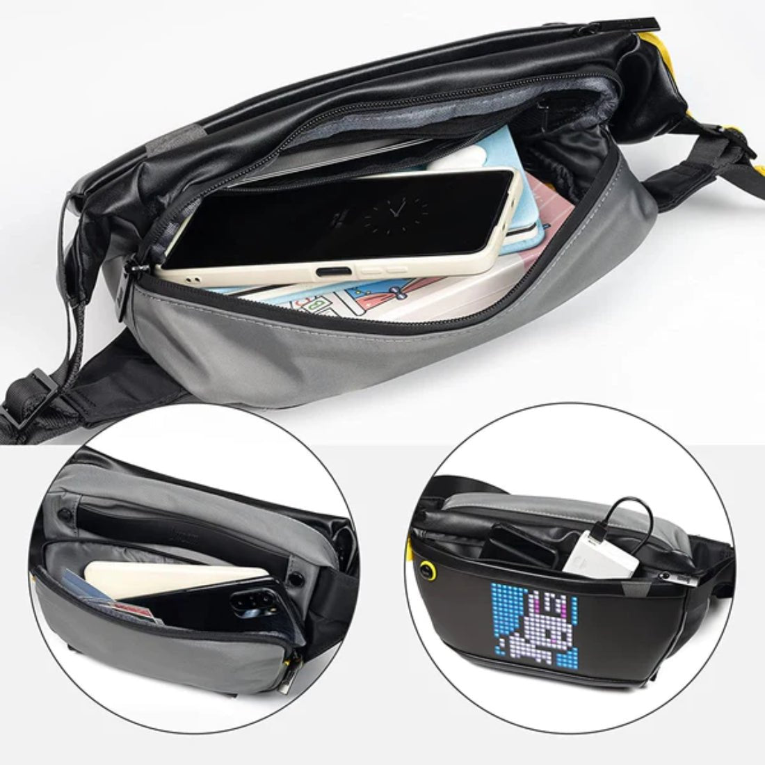 Divoom Pixoo Sling Bag - حقيبة Divoom Pixoo Sling Bag - حقيبة