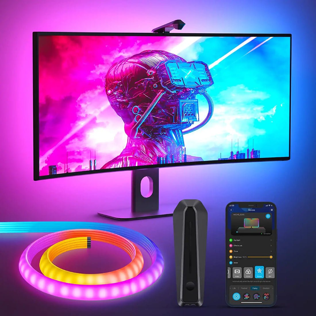 Govee DreamView G1 Gaming Light 24''-32'' - إضاءة - Store 974 | ستور ٩٧٤
