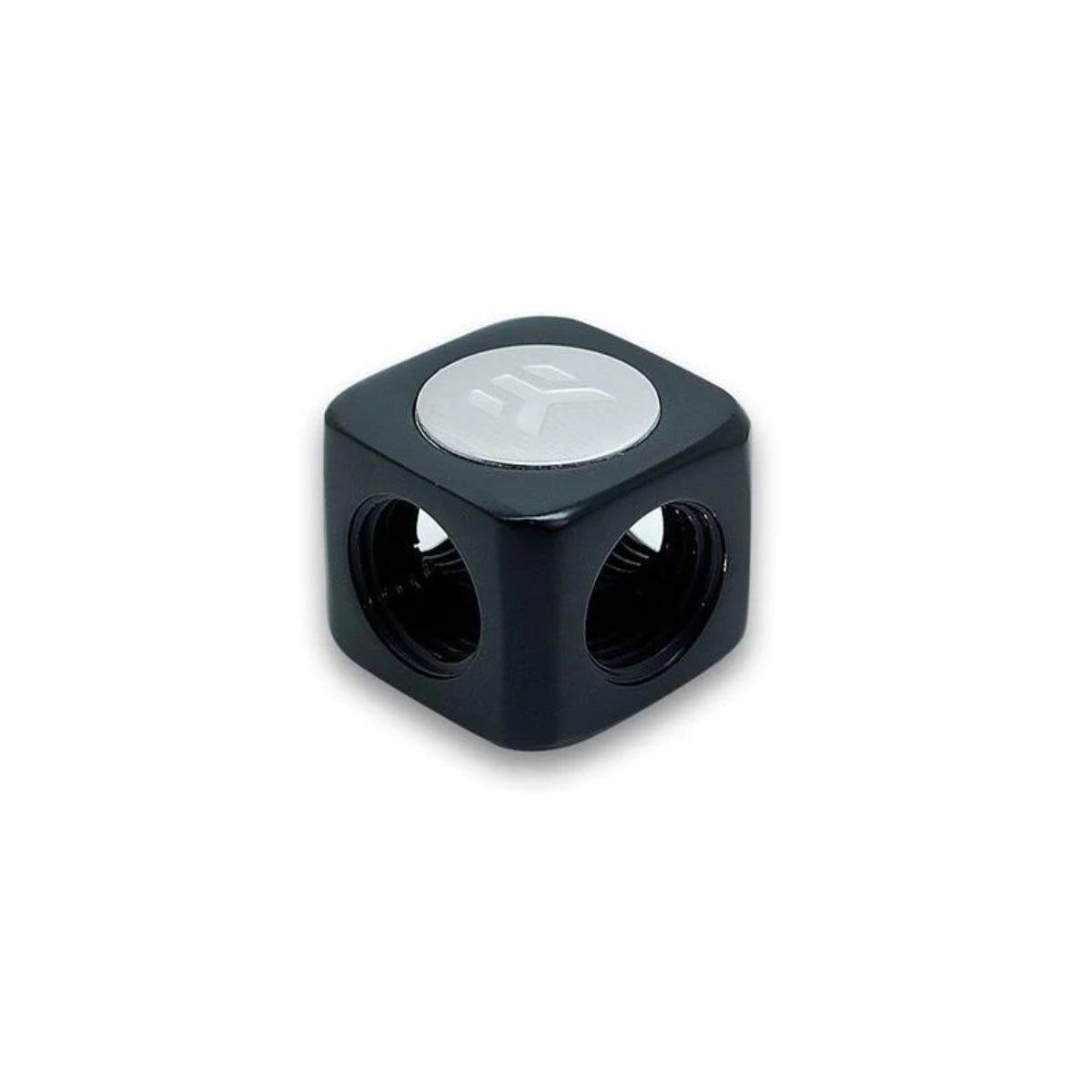 EKWB EK-AF X-Splitter 4F G1/4 - Black - -- EKWB EK-AF X-Splitter 4F G1/4 - Black - --