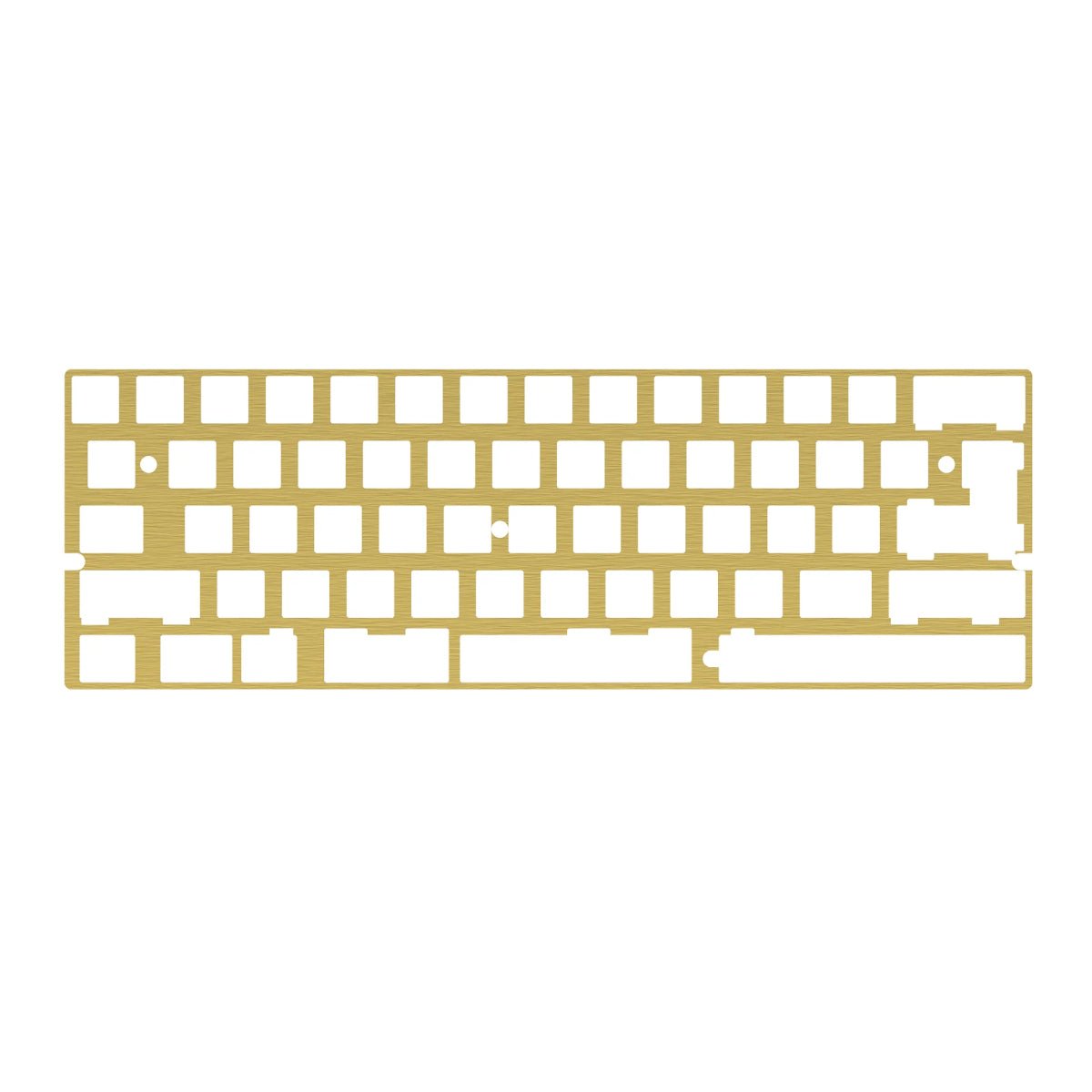 DZ60 CNC 60% Keyboard plate - Brass - Store 974 | ستور ٩٧٤