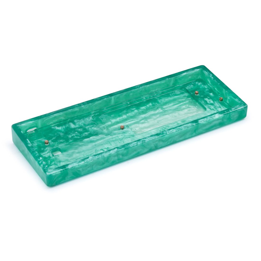 Alopow 60% Resin Case For Custom Mechanical Keyboard - Mystic Jade - صندوق لوحة المفاتيح Alopow 60% Resin Case For Custom Mechanical Keyboard - Mystic Jade - صندوق لوحة المفاتيح