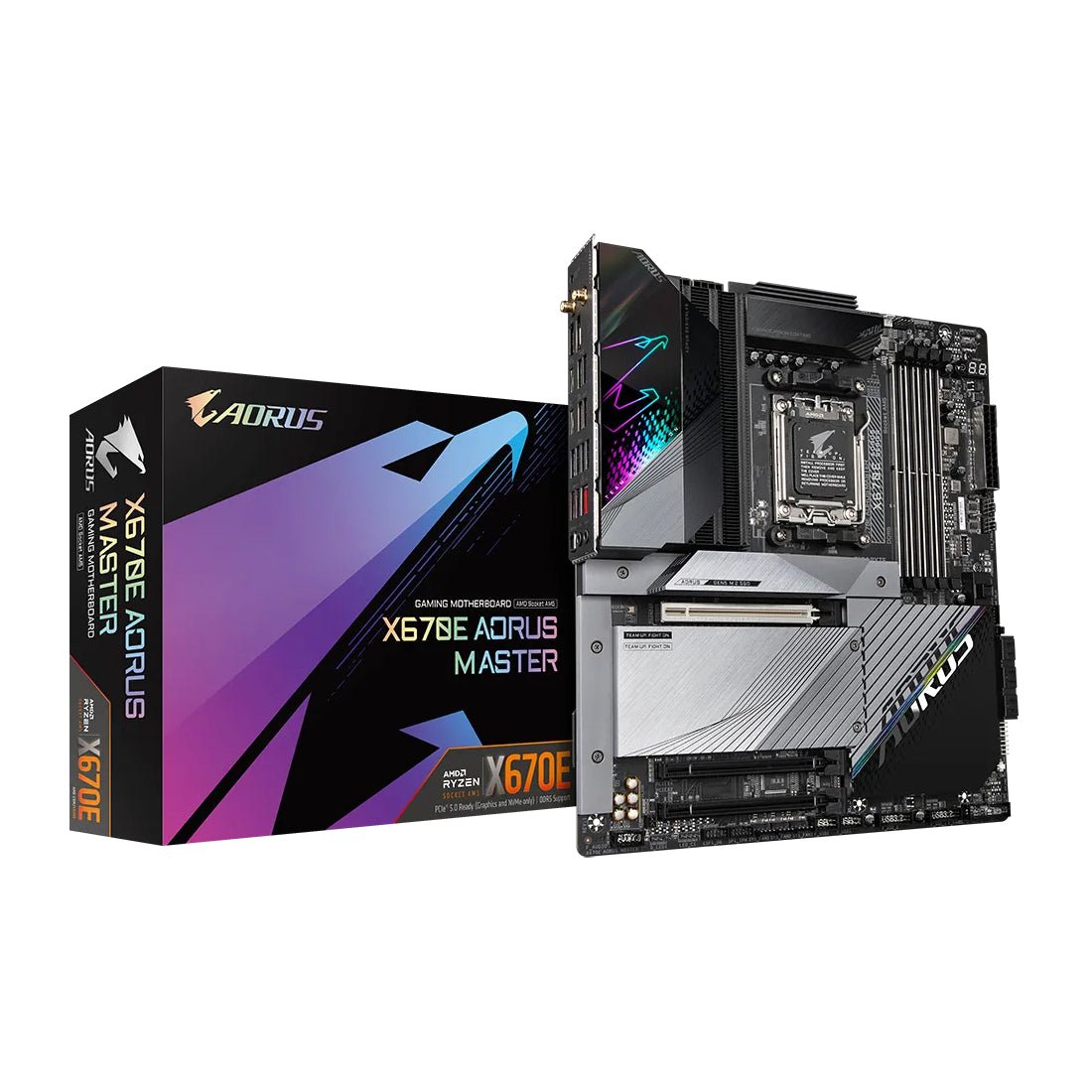Gigabyte Aorus Master X670E Wifi DDR5 AM5 AMD 7th Gen E-ATX Gaming Motherboard - Store 974 | ستور ٩٧٤
