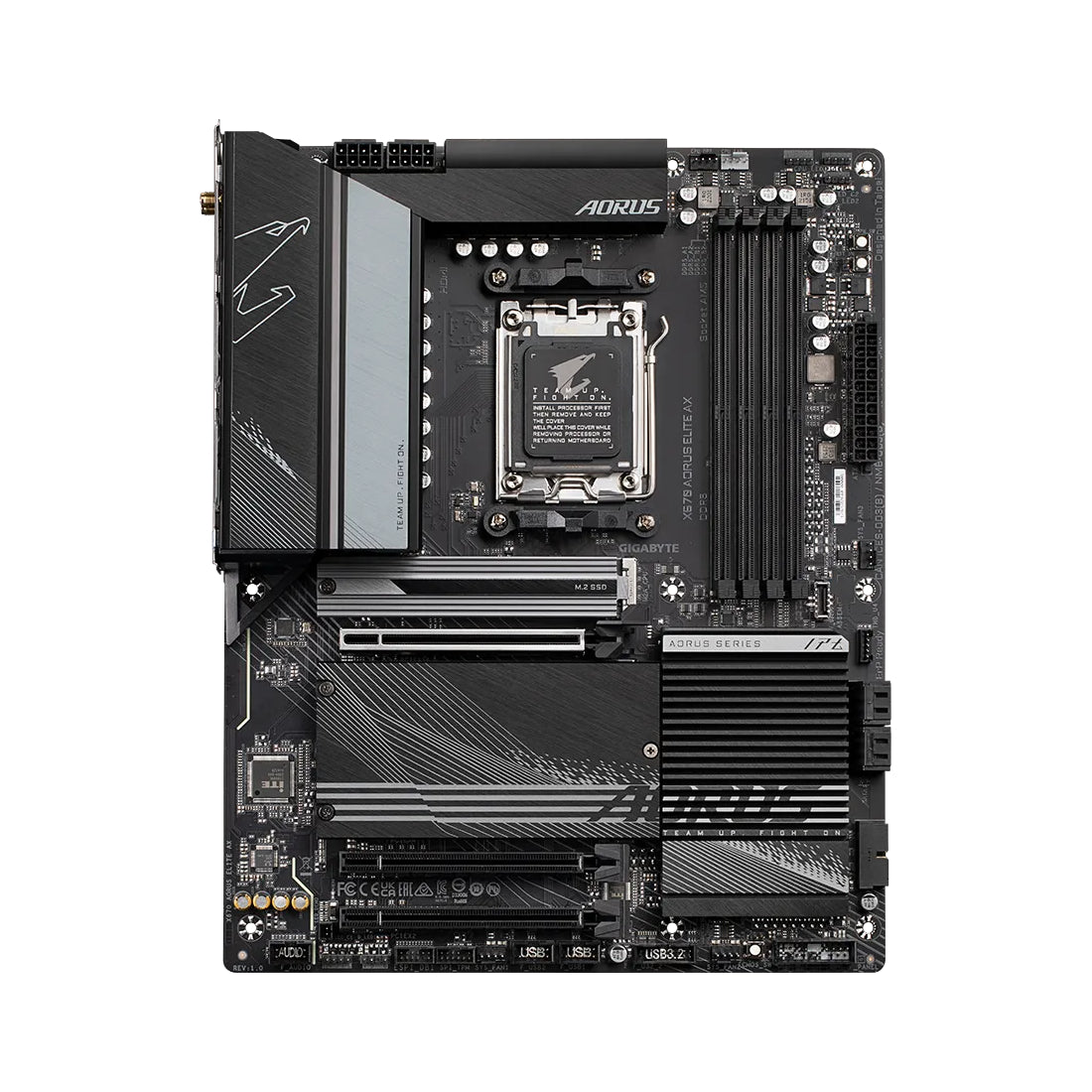Gigabyte Aorus Elite AX X670 Wifi DDR5 AM5 AMD 7th Gen ATX Gaming Motherboard - Store 974 | ستور ٩٧٤