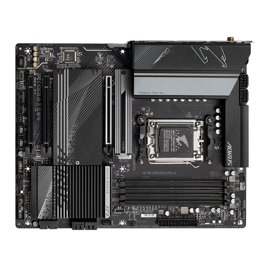 Gigabyte Aorus Elite AX X670 Wifi DDR5 AM5 AMD 7th Gen ATX Gaming Motherboard - Store 974 | ستور ٩٧٤