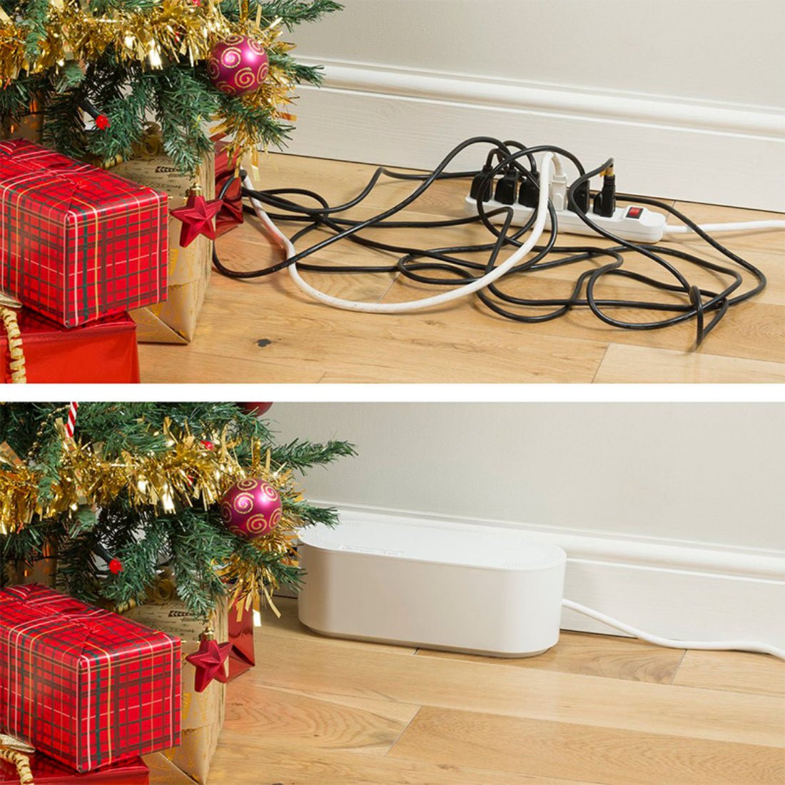 D-Line Large Cable Tidy Unit - White - أكسسوارات D-Line Large Cable Tidy Unit - White - أكسسوارات