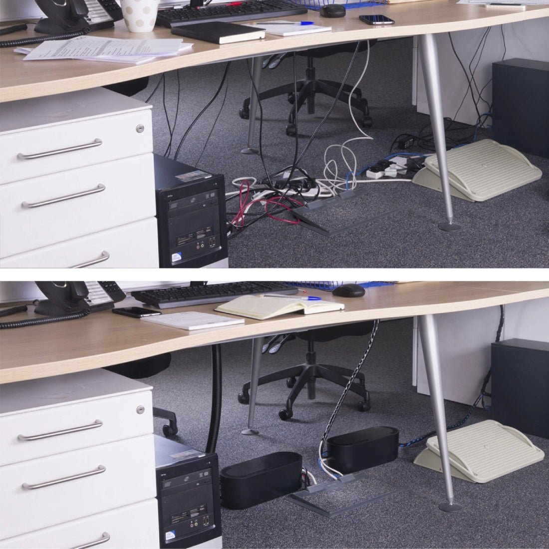 D-Line Small Cable Tidy Unit - Black - أكسسوارات D-Line Small Cable Tidy Unit - Black - أكسسوارات