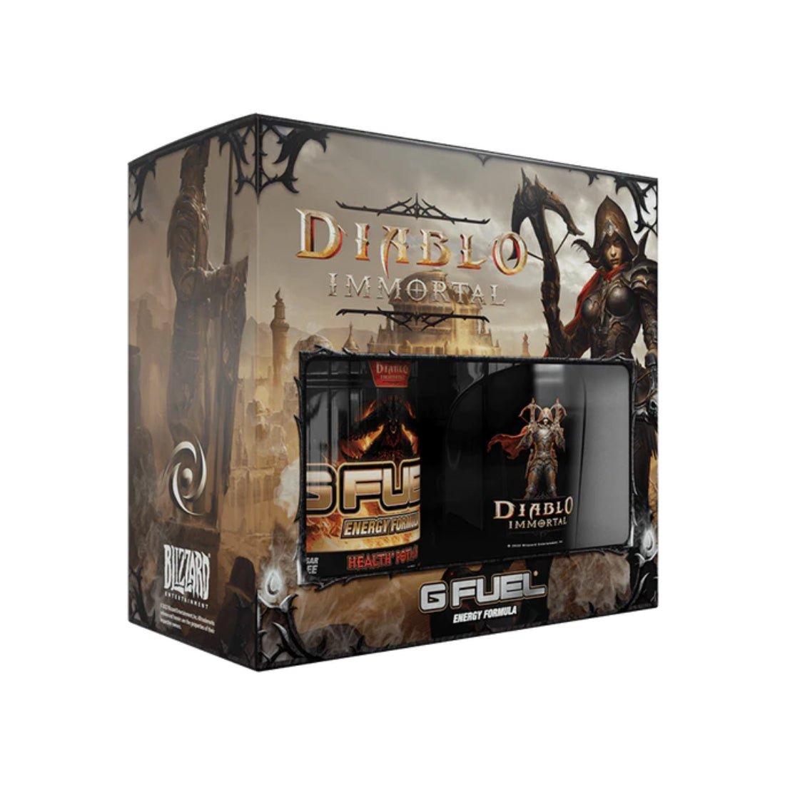 GFuel Diablo Immortal Demon Hunter Collector's Box Tub + Shaker Cup & Sticker - مشروب طاقة - Store 974 | ستور ٩٧٤
