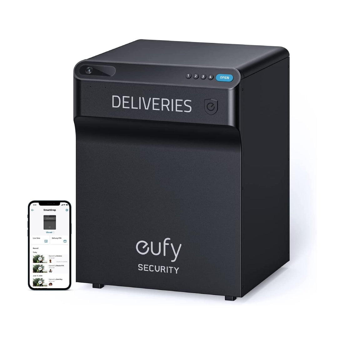 Eufy SmartDrop Smart Delivery Box - Black - حاوية توصيل - Store 974 | ستور ٩٧٤