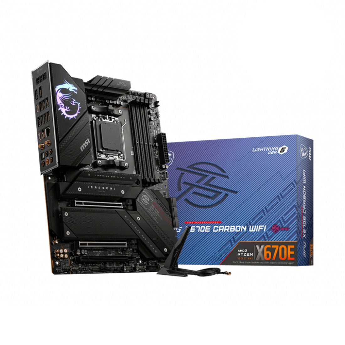 MSI MPG X670E ألعاب الكربون wifi ddr5 AM5 AMD ATX Gaming Mother MSI MPG X670E ألعاب الكربون wifi ddr5 AM5 AMD ATX Gaming Mother