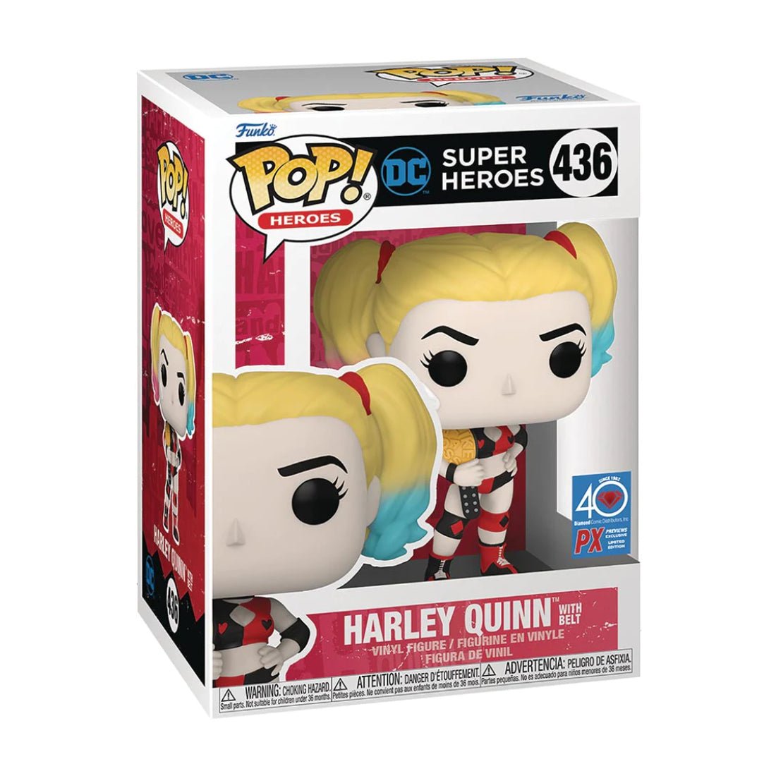 Funko Pop! Heroes: Super Heroes - Harley Quinn (Exclusive) #436 - دمية - Store 974 | ستور ٩٧٤