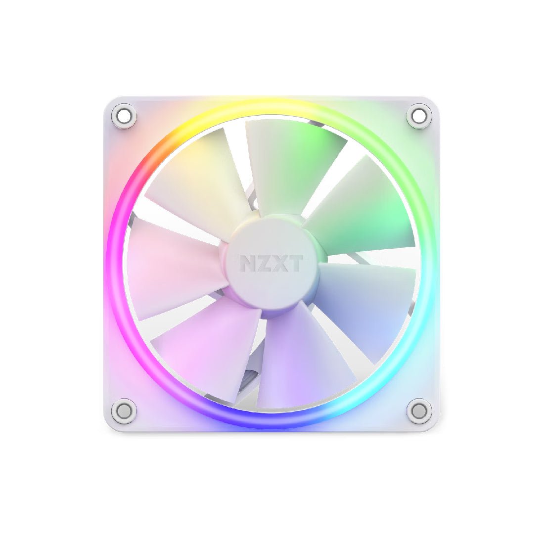 NZXT F120 120mm RGB Single Fan - White - مروحة تبريد - Store 974 | ستور ٩٧٤