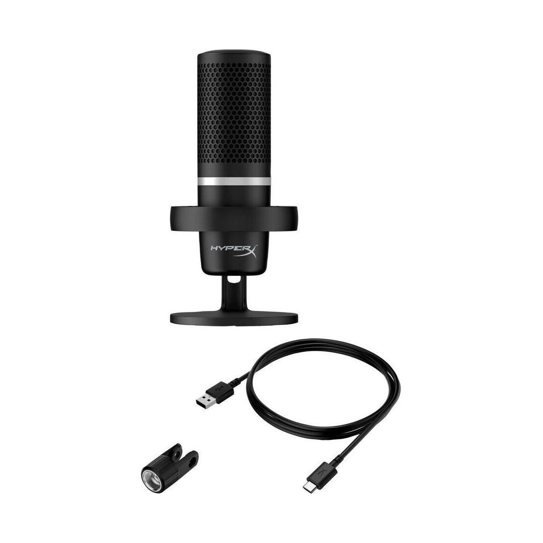HyperX DuoCast RGB USB Condenser Microphone - Black - ميكروفون - Store 974 | ستور ٩٧٤