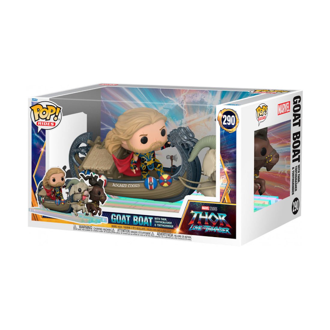 Funko Pop! Ride SUPDLX: Marvel - Thor Love & Thunder - Goat Boat #290 - دمية - Store 974 | ستور ٩٧٤