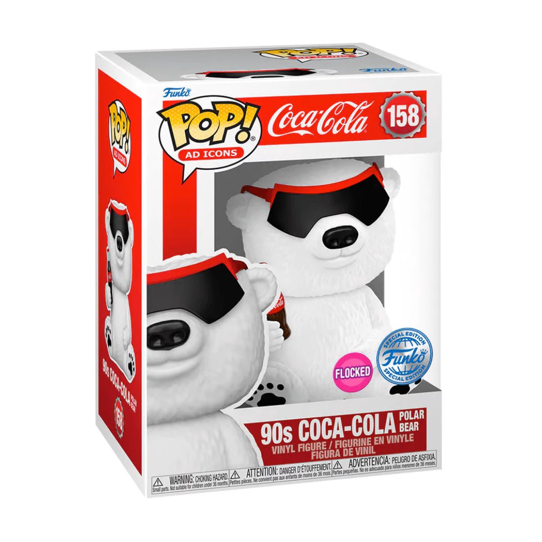 Funko Pop! Ad Icons: Coca-Cola - 90s Coca-Cola Polar Bear #158 (Exclusive) - دمية - Store 974 | ستور ٩٧٤