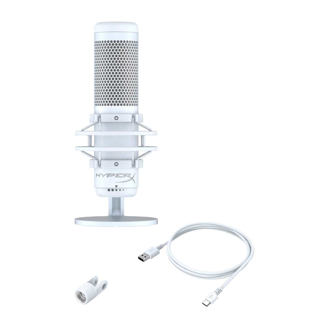 HyperX Quadcast S Gaming/Streaming Microphone - White - ميكروفون - Store 974 | ستور ٩٧٤