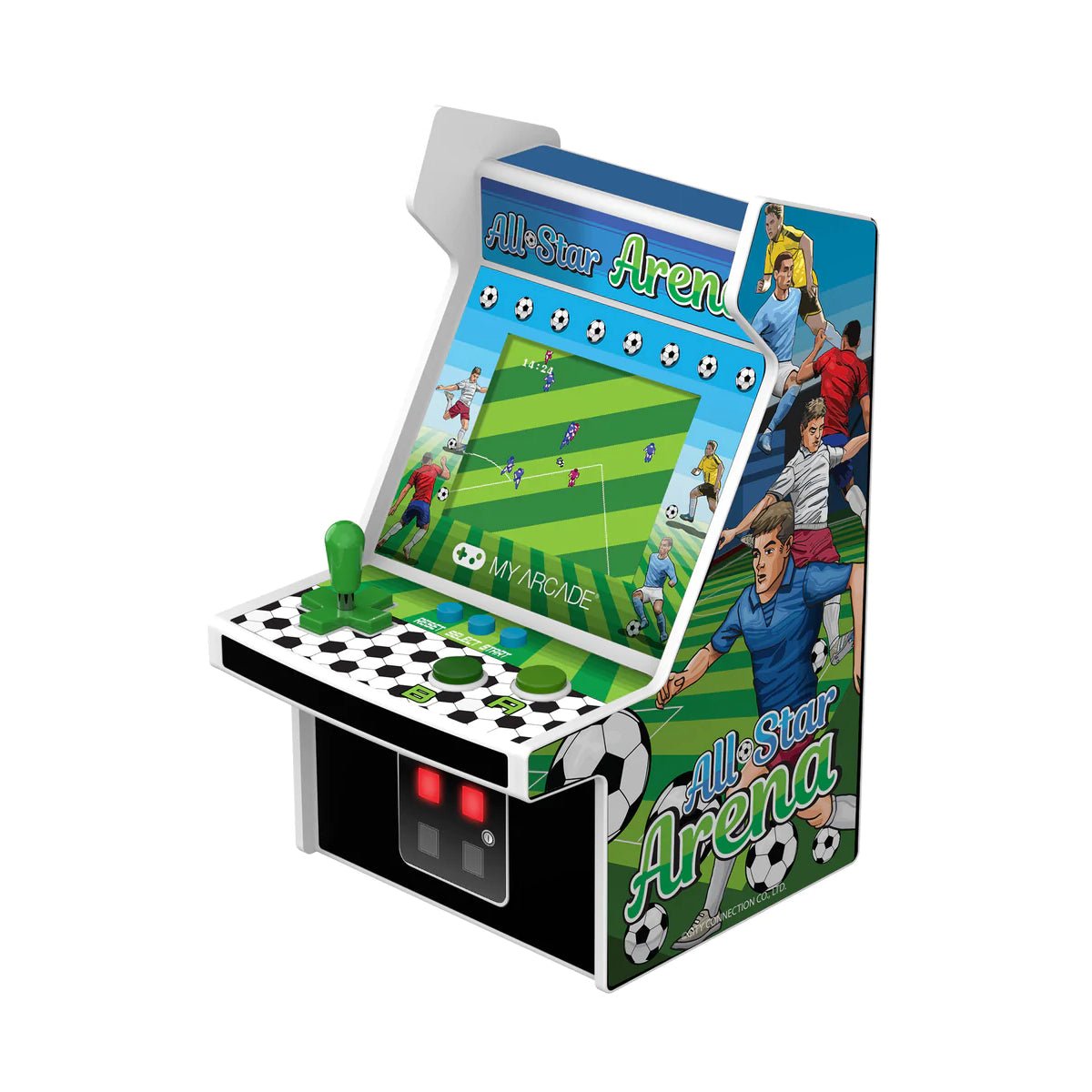 My Arcade All-Star Arena +300 Bonus Games Collectible Retro - Green/White - ماكينة ألعاب - Store 974 | ستور ٩٧٤
