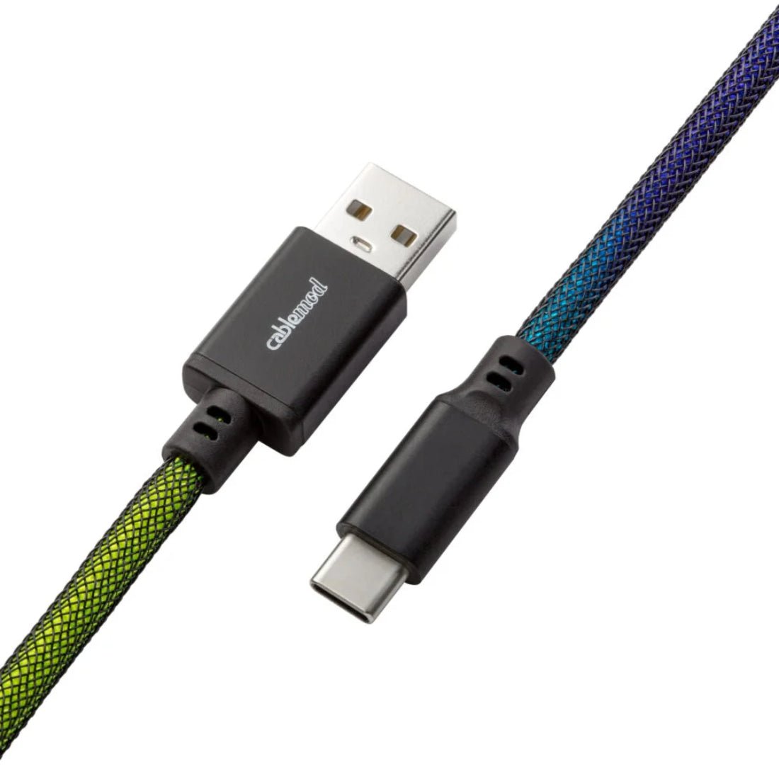 CableMod Pro Straight Keyboard Cable (Dark Rainbow, USB A to USB Type C, 150cm) - كابل - Store 974 | ستور ٩٧٤
